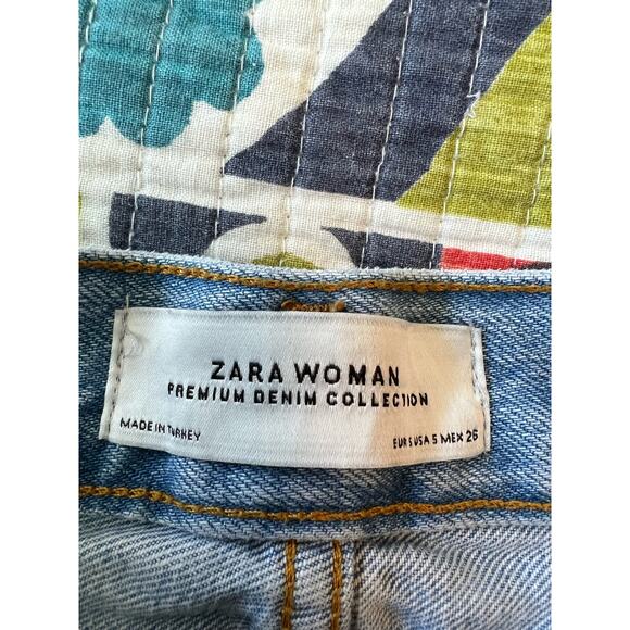 Zara Women Premium Denim Collection High Rise Jean Skirt Size: 5 (Small) - Picture 7 of 7